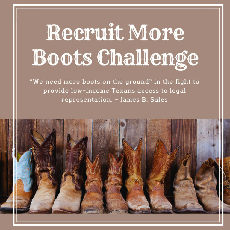 "Recruit More Boots" Challenge In Honor Of James B. Sales - Houston ...