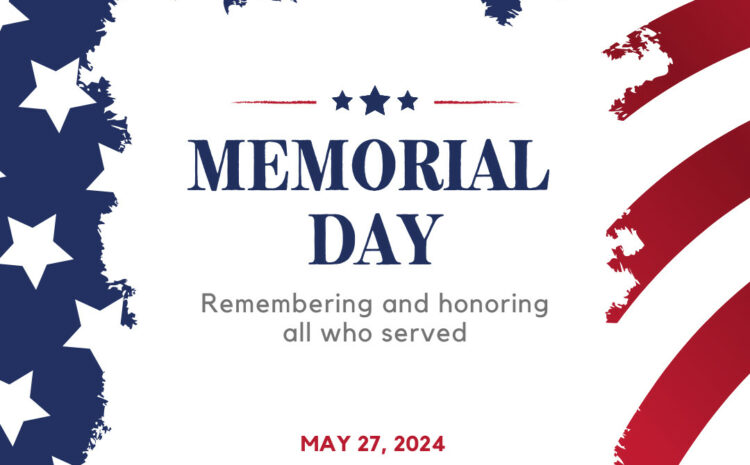  HVL Closed for Memorial Day